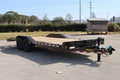 22 Foot Big Tex Heavy Duty with Drive-Over Fender Black Equipment Trailer (14DF-19BK+3KR